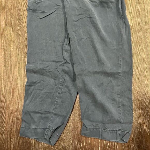 Urban Outfitters Paperbag Pants Wide Leg High Rise Side Pockets Blue Medium - Picture 2 of 11